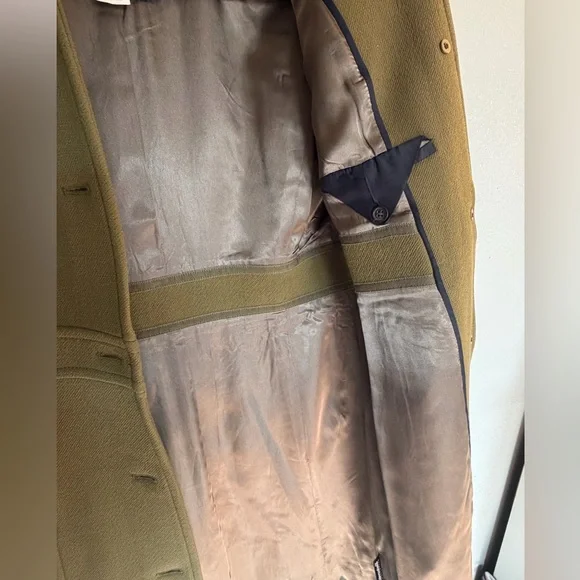 J. Crew Olive Green Wool Pea Coat - Picture 6 of 7